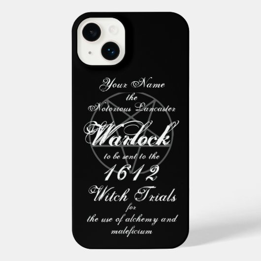 Warlock, Tovenaar, Heks Trials Gothic iPhone Hoesje (Achterkant)