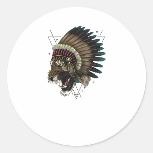 Warlord Ronde Sticker (Voorkant)