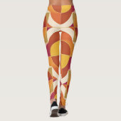 Warm Abstract Patterned Leggings (Achterkant)