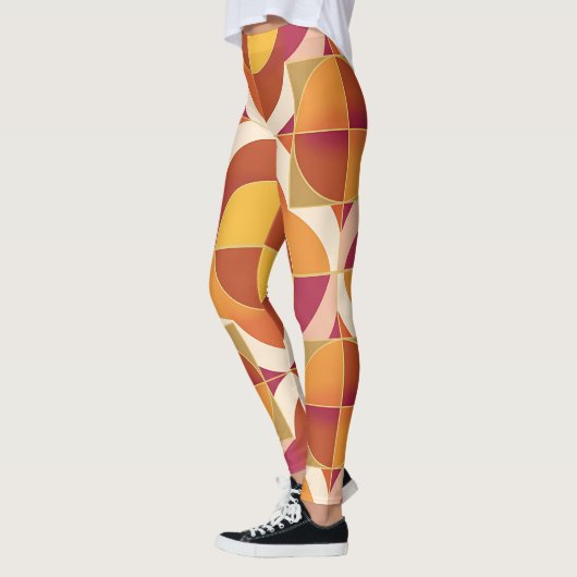 Warm Abstract Patterned Leggings (Links)