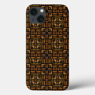 Warm African Geometric Tribal Design 2 iPhone 13 Hoesje
