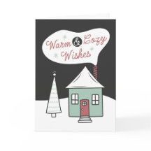Warm And Cosy Wings Immobilier Carte de Noël