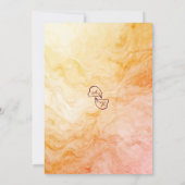Warm Autumn Marble Wedding Invitation (Dos)