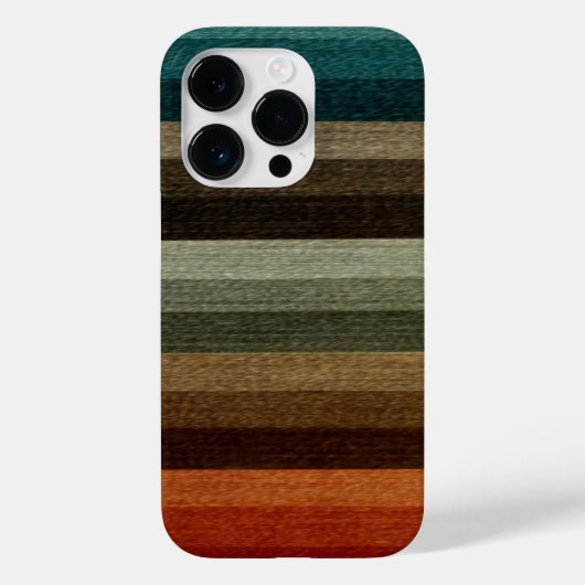 Warm Autumn Striped Pattern, Earth Tones Case-Mate iPhone Case (Achterkant)