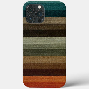 Warm Autumn Striped Pattern, Earth Tones iPhone 13 Pro Max Hoesje