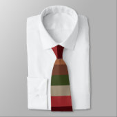 Warm Autumn Stripes Stropdas (Gebonden)