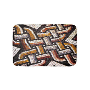 Warm Autumn Toned Roman Tegel Mosaic Badmat