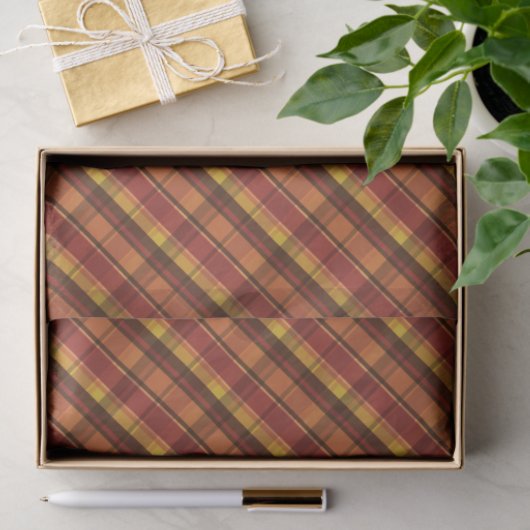 Warm Autumn Tones Pset Pattern Tissuepapier (Geschenk)