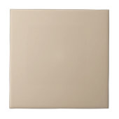 Warm Beige Ceramic Tile 4.25 Inch Square Tegeltje (Voorkant)