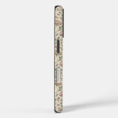 Warm Beige Fungi Seamless Pattern Neutral Boho Case-Mate iPhone Case (Achterkant / Rechts)