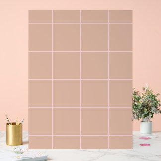 Warm Beige Rasterpatroon Minimalistisch Zachte Sch Acryl Bord