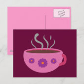Warm bekertje koffie briefkaart (Voorkant / Achterkant)