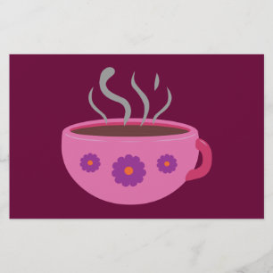 Warm bekertje koffie briefpapier