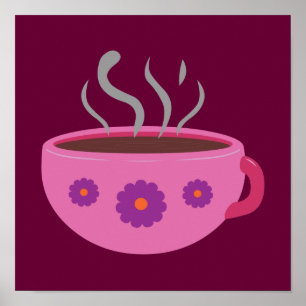 Warm bekertje koffie poster