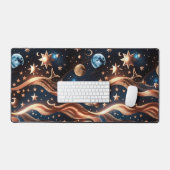 Warm Bronze Celestial Moon for Elegant Workspaces (Clavier et souris)