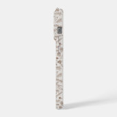 Warm brown floral pattern (Côté gauche)