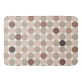 Warm Brown Geometric Bath Mat for Balanced Homes (Voorkant)