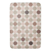 Warm Brown Geometric Bath Mat for Balanced Homes (Voorkant Verticaal)
