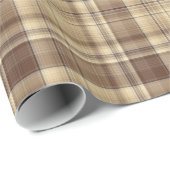 Warm bruin betegeld omslagpapier cadeaupapier (Rol Hoek)