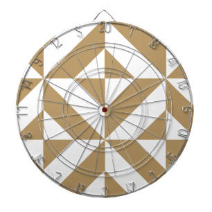 Warm bruin geometrisch decosubepatroon dartbord
