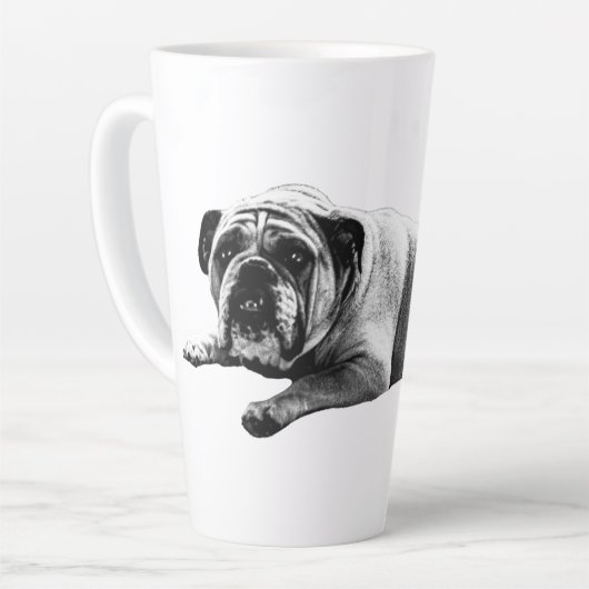Warm Bulldog Morning Latte Mok (Linkerhoek)
