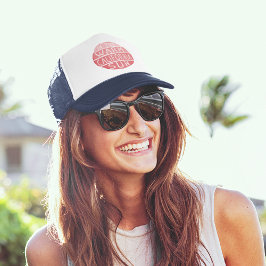 Warm California Sun Typografie Coral Trucker Pet