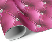 Warm Chic Pink Faux Velvet Cadeaupapier (Rol Hoek)