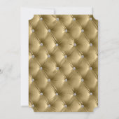 Warm Chic Soft Gold Faux Velvet Vrijgezellenfeest Kaart (Achterkant)