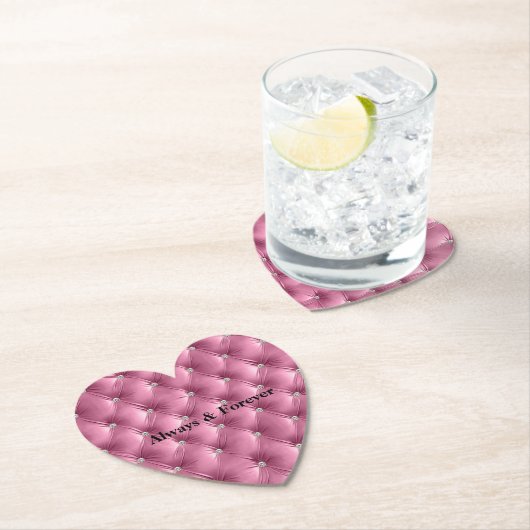 Warm Chique Zachroze Nepfluwelen Stof Kartonnen Onderzetters (Insitu)