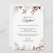 Warm Christmas Party Kaart (Achterkant)