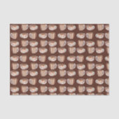Warm Circle Pattern On Cups Of Coffee Tissuepapier (Voorkant)