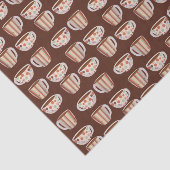 Warm Circle Pattern On Cups Of Coffee Tissuepapier (Detail)