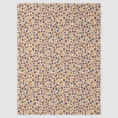 Warm Coffee Bean Roast Tones Seamless Pattern Tissuepapier (Voorkant)