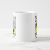 Warm Coffee Holiday - Grappige kerst Cartoon Extra Grote Beker (Voorkant)