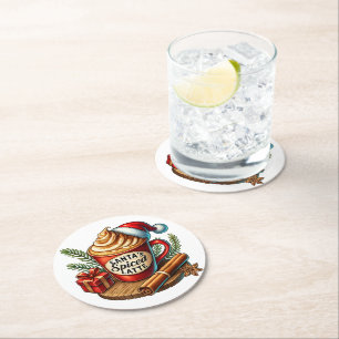 Warm Coffee Vibes Sublimation Design Ronde Kartonnen Onderzetter