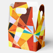 Warm Colors Cool Angulaire geometrische vormen Bedankdoosjes (Geopend)