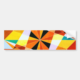 Warm Colors Cool Angulaire geometrische vormen Bumpersticker