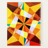 Warm Colors Cool Angulaire geometrische vormen Planner (Achterkant)