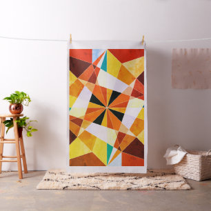 Warm Colors Cool Angulaire geometrische vormen Stof