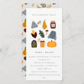 Warm Cozy Autumn Essential Verloving Invite Bedankkaart