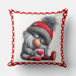 "Warm & Cozy" Sleepy Gnome | Winter Cocoa Kussen