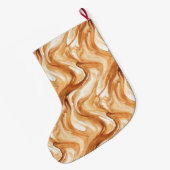 Warm Creamy Caramel Candy Streaks Grote Kerstsok (Achterkant (Hangend))