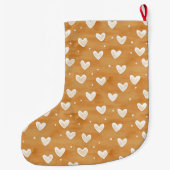 Warm Creamy Caramel Hearts Christmas Grote Kerstsok (Achterkant)