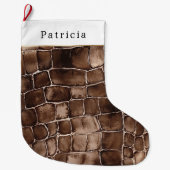 Warm Creamy Chocolate Candy Bar Christmas Grote Kerstsok (Voorkant)