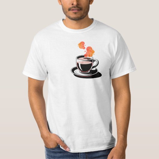 warm cup of coffee t-shirt (Voorkant)
