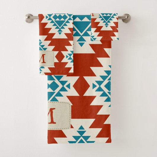 Warm Desert Dreams Zuidwestelijke Rustieke Patroon Bad Handdoek (Insitu)