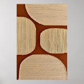 Warm Earth Tone Wall Art Poster (Voorkant)