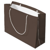 Warm Earthy Brown Large Gift Bag Groot Cadeauzakje (Achterkant Gekanteld)