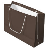 Warm Earthy Brown Large Gift Bag Groot Cadeauzakje (Voorkant Gekanteld)