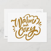 Warm en Cozy Briefkaart (Voorkant / Achterkant)